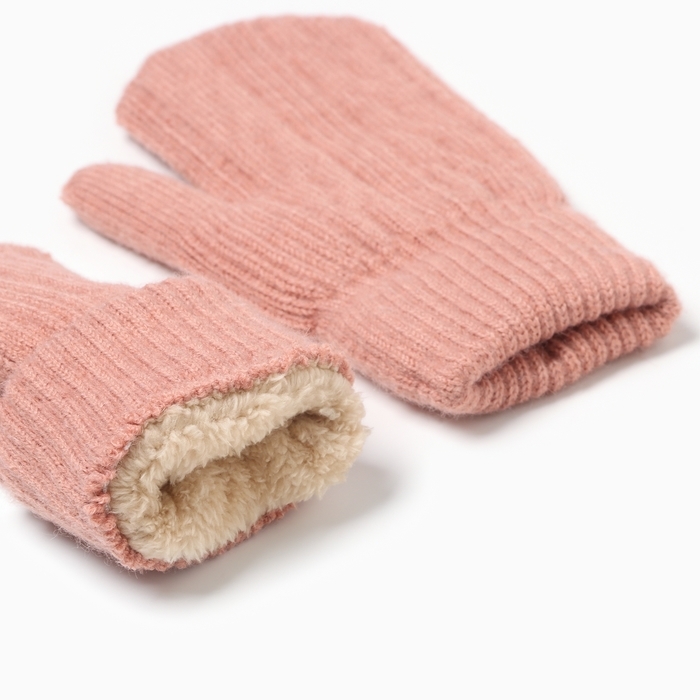 Варежки MINAKU, цвет розовый, 21 см Варежки MINAKU, цвет розовый, 21 см