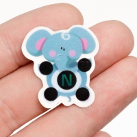 Детский термометр - наклейка налобный  "Слоненок", до 40&deg;, 4,5 х 3 см