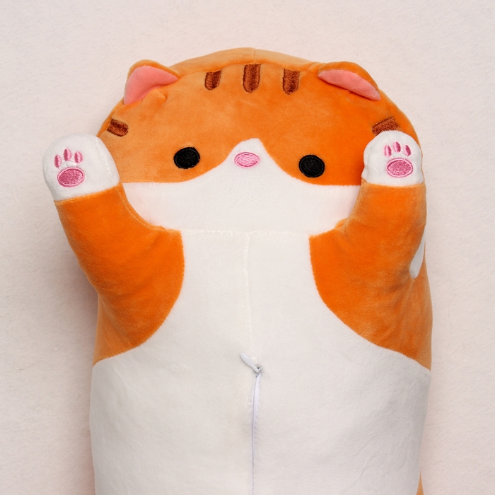 Мягкая игрушка &laquo;Котик&raquo;, с пледом, 65 см, цвет рыжий