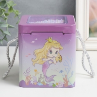 Копилка металл "Сказочные сюжеты. Квадрат" МИКС 12х11х12 см