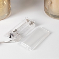 Светодиодная фигура &laquo;Золотистая звезда&raquo; 30.5 см, металл, батарейки ААх2 (не в комплекте), свечение тёплое белое