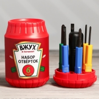 Подарочный набор инструментов в банке &laquo;Вжух&raquo;, 6 предметов