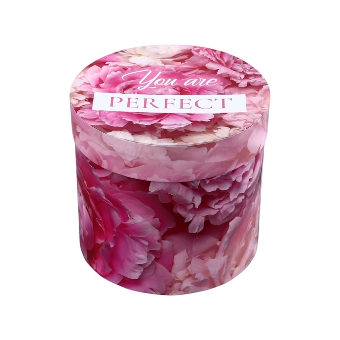 Набор шляпных коробок для цветов 4 в 1, упаковка подарочная, &laquo;Цветы&raquo;, 20 х 17,5 - 16 х 14 см