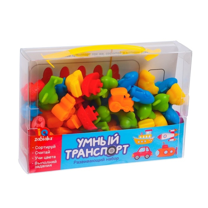 Развивающий набор &laquo;Умный транспорт&raquo;, сортер, задания на карточках, маркер