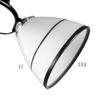 Люстра 2002/2 E27 60Вт черный+хром 44х26х25 см BayerLux