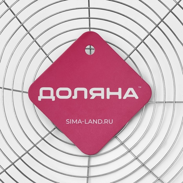 Шумовка из нержавеющей стали Доляна &laquo;Металлик&raquo;, 42 см, d=23 см, цвет серебряный