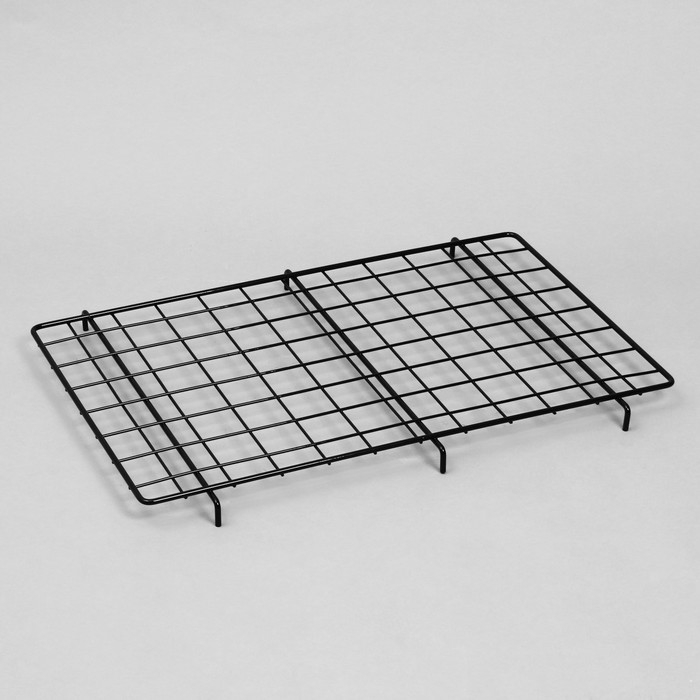 Корзина-накопитель складная, на колесах, 1 полка, 60&times;40&times;80 см, цвет чёрный