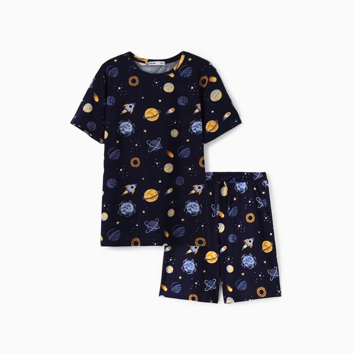 Пижама мужская (футболка и шорты) KAFTAN Space, р-р 54 Пижама мужская (футболка и шорты) KAFTAN Space, р-р 54