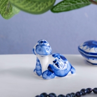 Сувенир &laquo;Черепаха с длинной шеей&raquo;, 6 см, гжель