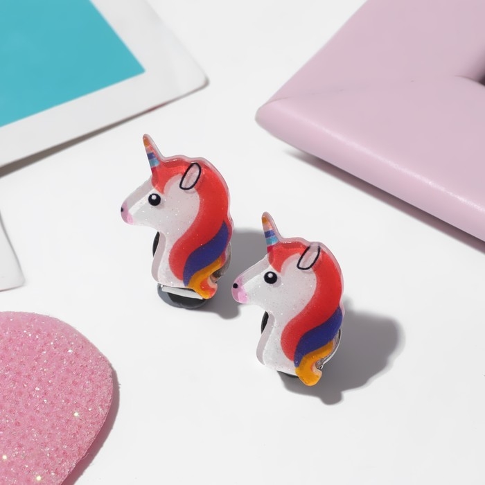 Клипсы детские &laquo;Выбражулька&raquo; единороги, цветные