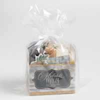 Набор подарочный Этель "С Новым годом" полотенце 30х60см и аксессуары (4 предм) Набор подарочный Этель "С Новым годом" полотенце 30х60см и аксессуары (4 предм)