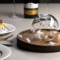 Гирлянда &laquo;Нить&raquo; 2 м роса с насадками &laquo;Призрак&raquo;, IP20, серебристая нить, 20 LED, свечение тёплое белое, 2 режима, ААх2