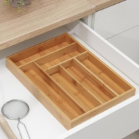 Лоток для столовых приборов Доляна «Бамбуковый лес», 37×26×4 см, 6 ячеек Лоток для столовых приборов Доляна «Бамбуковый лес», 37×26×4 см, 6 ячеек