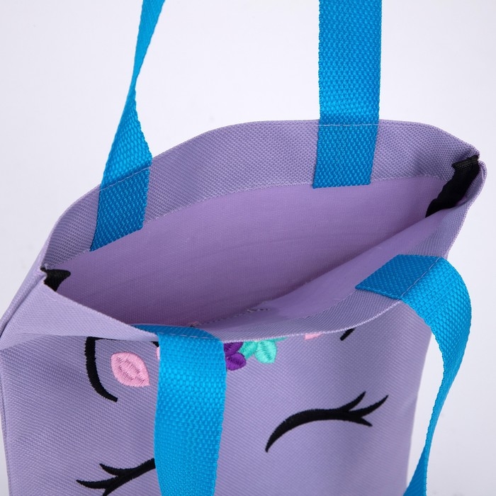 Шопер детский для девочки с допиками &laquo;Единорожик&raquo;, 32х23см