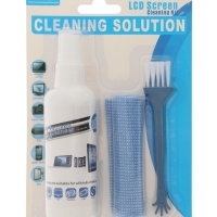 Набор чистящий для экранов KCL-1005, салфетка, спрей 100 мл , щетка
