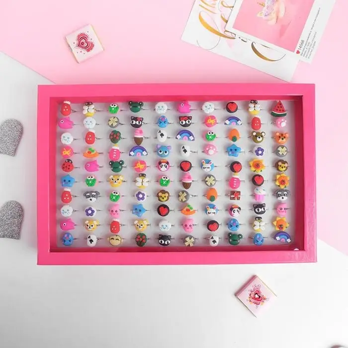 Кольцо детское &laquo;Выбражулька&raquo; заповедник, форма МИКС, цветное, безразмерное