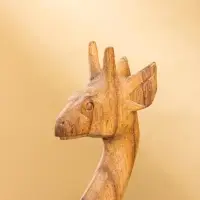 Сувенир "Жирафик" дерево Пиннис, 12х6х25 см, цв. коричневый
