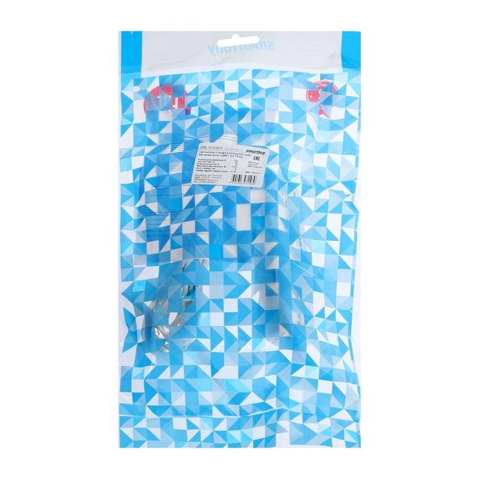 Удлинитель Smartbuy, 3 розетки, 5 м, 6 А, 1300 Вт, ШВВП 2х0.75 мм2, без з/к, белый