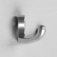 Крючок-вешалка ТУНДРА, №15, цвет хром, 1 шт.