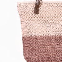 Сумка пляжная Полосы, 45*12*38, отд на молнии, подкладка, пудра/розовый