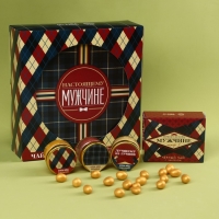 Подарочный набор &laquo;Настоящему мужчине&raquo;, чай, крем-мёд, орехи в шоколаде