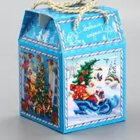 Подарочная новогодняя коробка &laquo;Снегоход&raquo;, Чемоданчик малый, 18&times;18&times;14 см