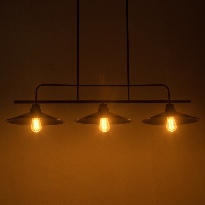 Люстра "Джозеф" 3x40W E27 черный 36x118x21,5 см BayerLux