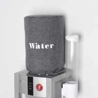 Чехол на бутыль для кулера Доляна Water, 19 л, лён, серый Чехол на бутыль для кулера Доляна Water, 19 л, лён, серый