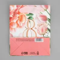 Пакет подарочный ламинированный, упаковка, &laquo;8 марта&raquo;, цветы, S 12 х 15 х 5.5 см