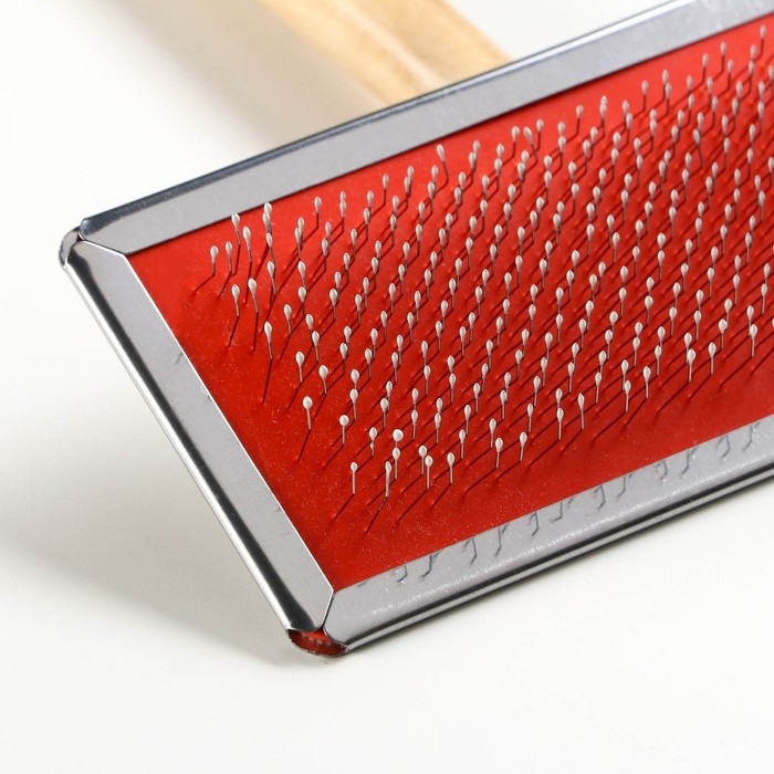 Пуходерка Wood большая узкая с каплями, 12 х 13 см, деревянная ручка Пуходерка Wood большая узкая с каплями, 12 х 13 см, деревянная ручка