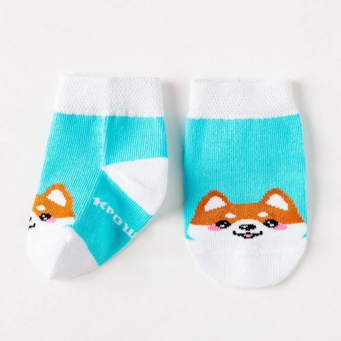 Набор носков Крошка Я &laquo;Корги&raquo;, 2 пары, 8-10