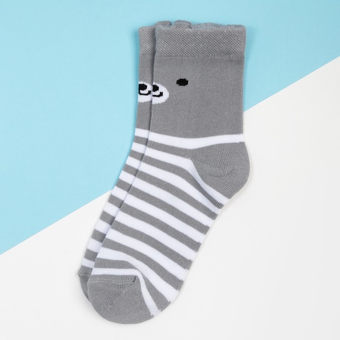 Носки детские KAFTAN "Мишка" р-р 14-16, серый