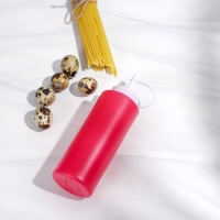 Ёмкость для соуса Доляна, 300 мл, 6&times;19 см, цвет красный