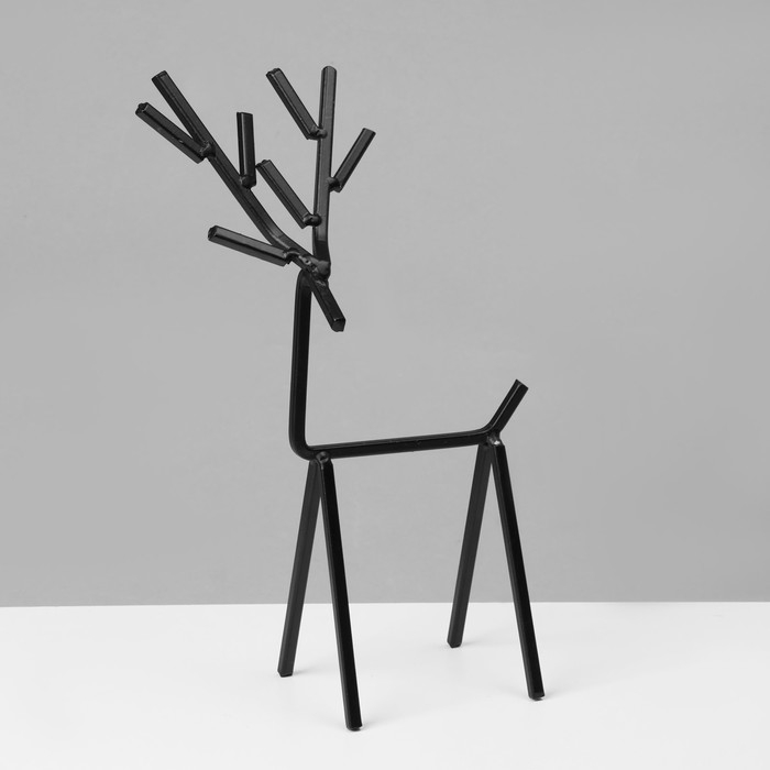 Подставка для украшений «Олень», 23×15 см, цвет чёрный Подставка для украшений «Олень», 23×15 см, цвет чёрный