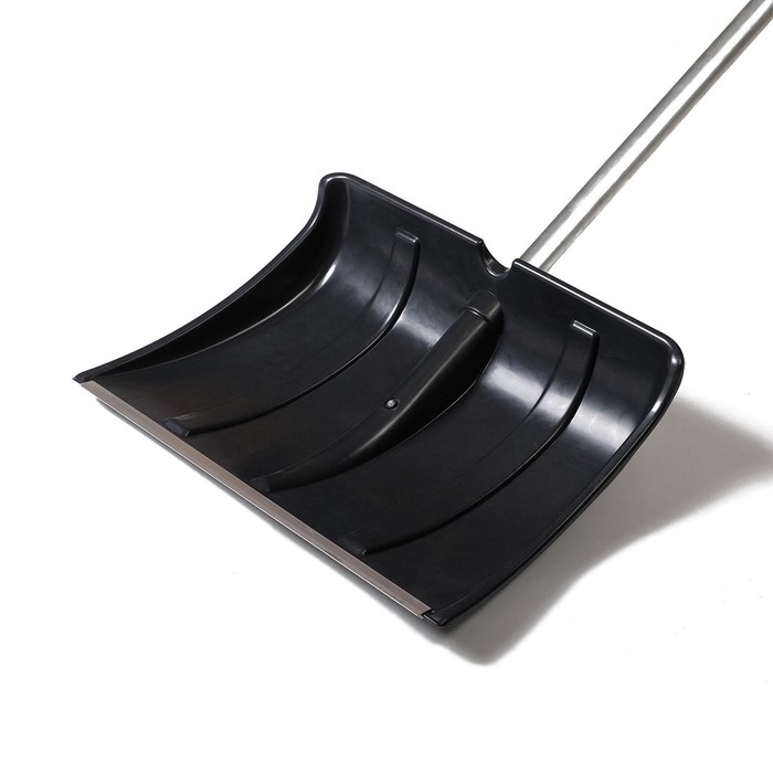 Лопата для уборки снега, пластиковый ковш 480 × 360 мм, алюминиевая планка, алюминиевый черенок, «Циклон» Лопата для уборки снега, пластиковый ковш 480 × 360 мм, алюминиевая планка, алюминиевый черенок, «Циклон»