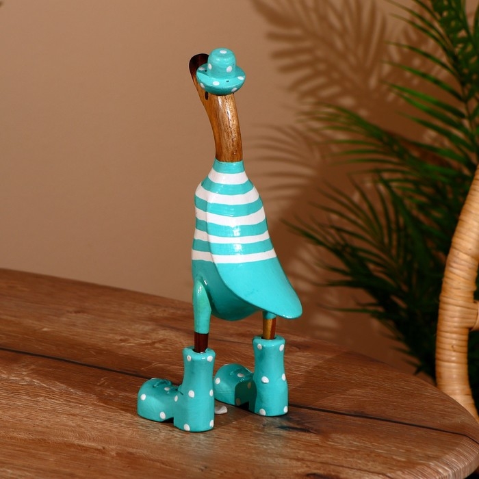 Сувенир "Утка в мятном " дерево 27 см