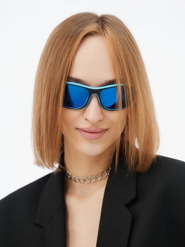 Очки солнечные спортивные поляризационные, uv 400, ширина 13.9 см, дужка 12.3 см