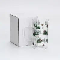 Кружка стеклянная &laquo;Шишки&raquo;, 350 мл