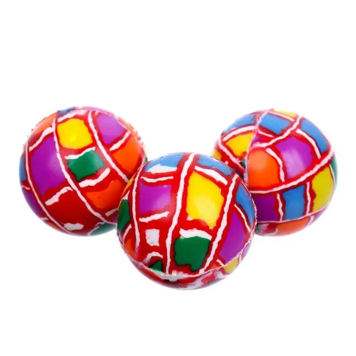 Мяч каучуковый, попрыгунчик &laquo;Хочу играть&raquo;, в банке, 50 шт