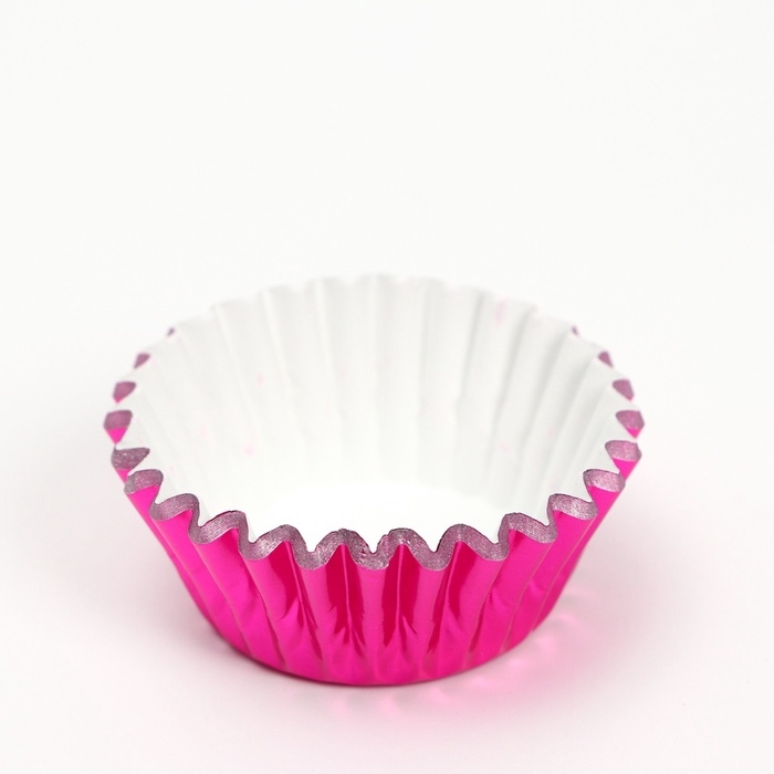 Форма для выпечки круглая, 3,5*2см ярко-розовый набор