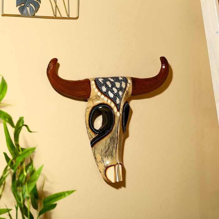 Маска &laquo;Буйвол&raquo;, 35&times;5.5&times;26 см, албезия