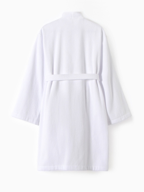 Халат махровый Этель, мужской размер 48-50 цвет белый, 100% хлопок, 320 г/м2