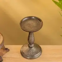 Подсвечник "Нью-Дели" алюминий 9х9х17 см, цв. бронза