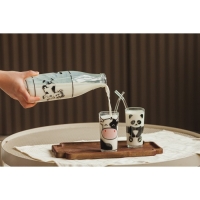 Стакан высокий для молока Доляна &laquo;Панда&raquo;, 230 мл