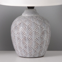 Настольная лампа "Каролина" 1х15Вт Е14 серый 20х20х29см