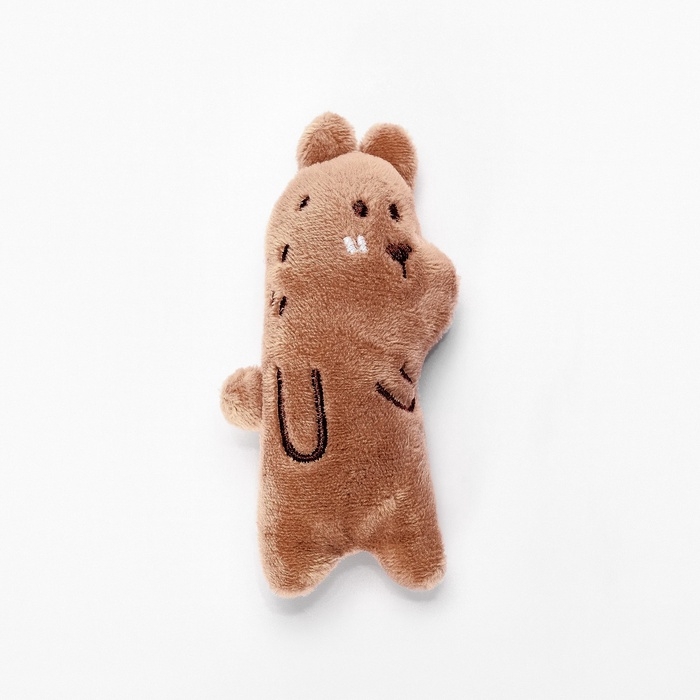 Игрушка для кошек с кошачьей мятой, 10 см, коричневая