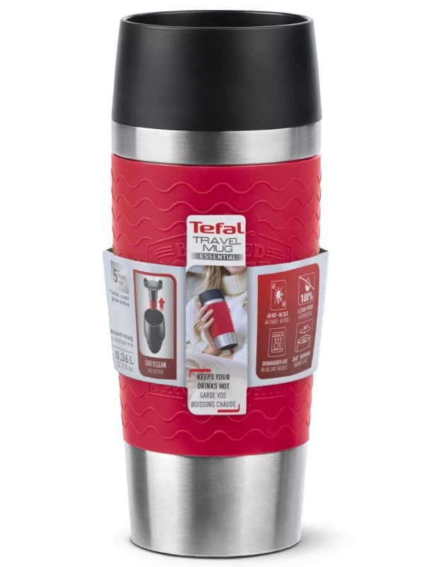 Термокружка Essential N2021710, 0,36 л, красный