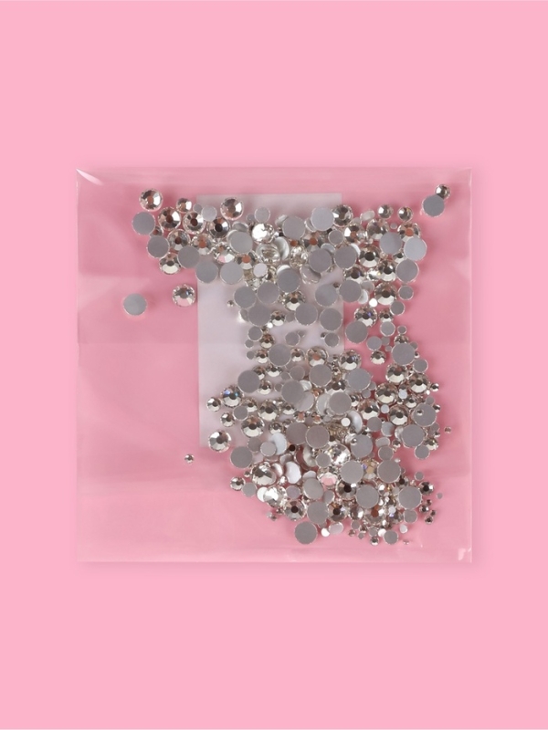 Стразы холод.фикс. SS4-SS20(наб 400шт цена за наб) серебряный АУ