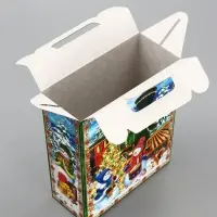 Подарочная коробка новогодняя &laquo;Экспресс&raquo; 14&times;6&times;21 см