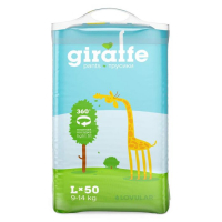 Подгузники-трусики «Lovular» Giraffe, 9-14 кг, 50 шт Подгузники-трусики «Lovular» Giraffe, 9-14 кг, 50 шт